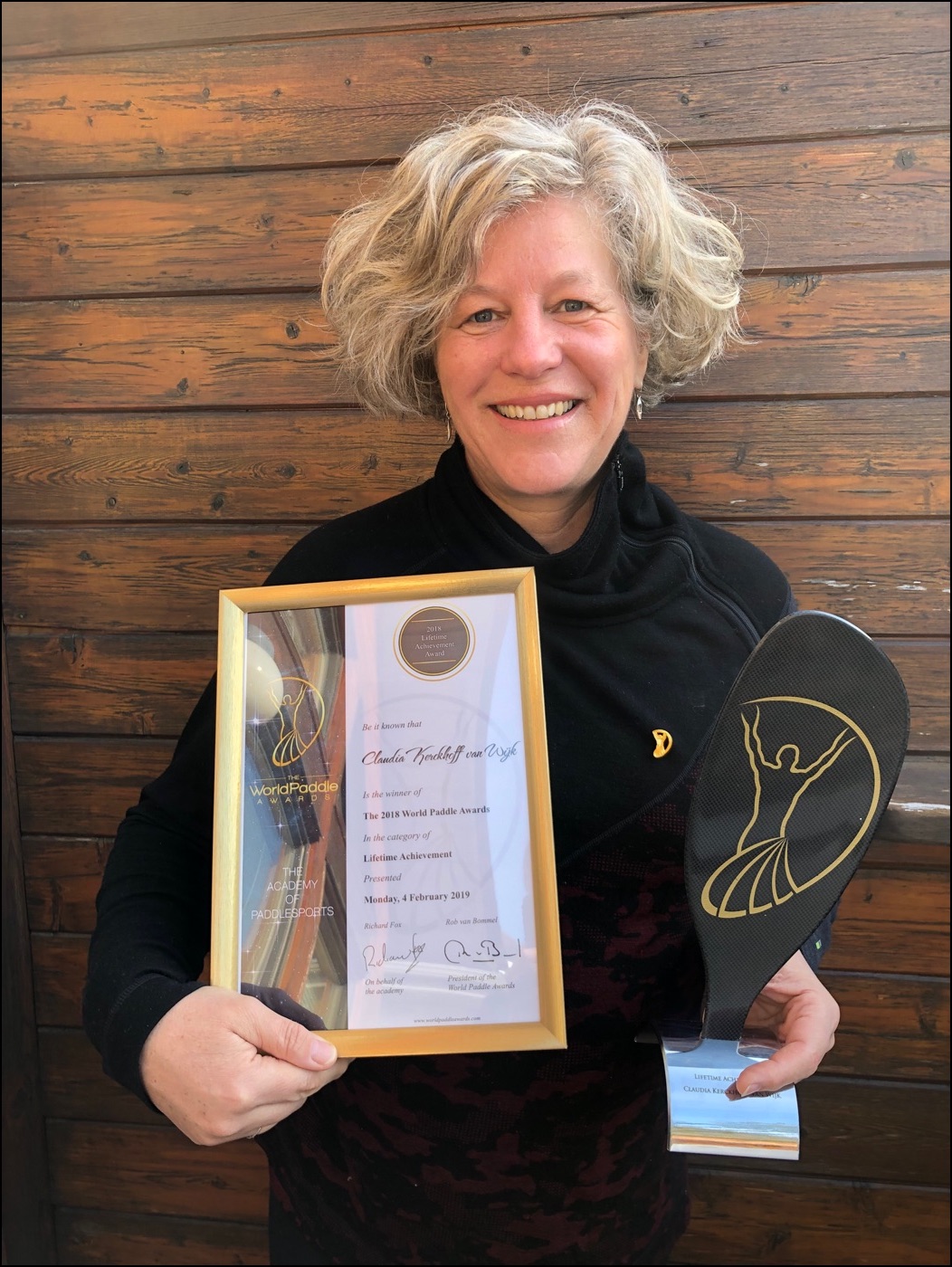 Claudia Kerckhoff van Wijk canada canoe kayak 2018 world paddle awards lifetime achievement winner owl outdoor