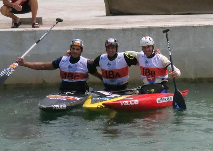 Alexander Slafkovsky Michal Martikan Matej Benusslovak c1 team Slovakia nominee sportsman world paddle awards canoe kayak slalom